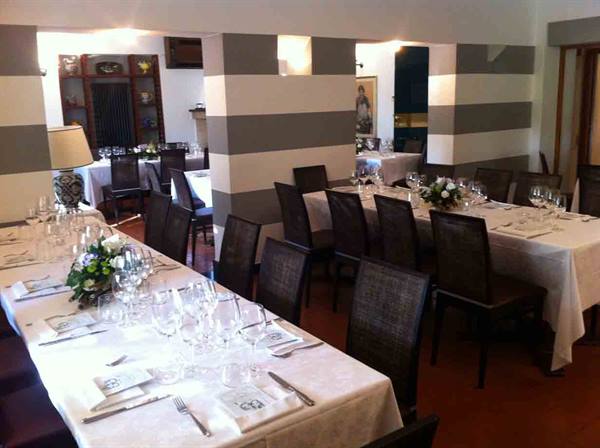In the dining room of Ristorante San Giovanni