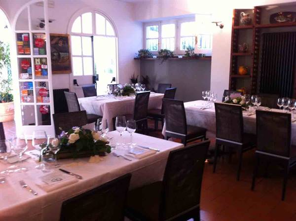 In the dining room of Ristorante San Giovanni
