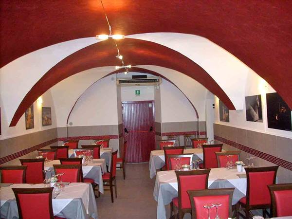 The dining room of Ristorante Cibus