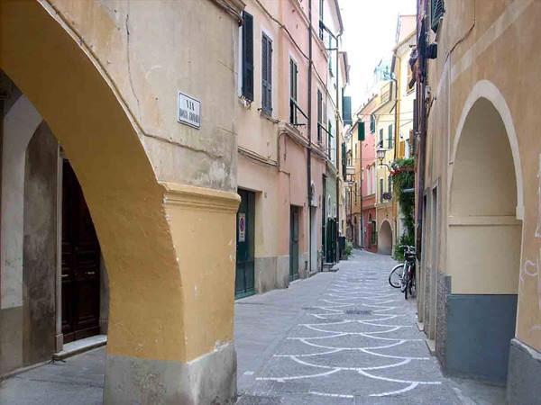 In the old town of Pietra Ligure