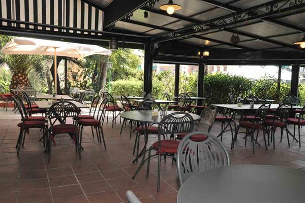 In the spacious outdoor area of Villa degli Incantesimi