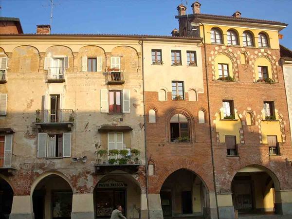 Some buildings of piazza Santarosa