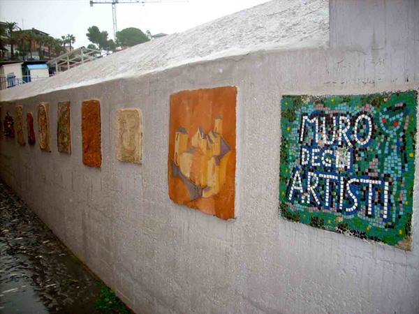 The artists' wall