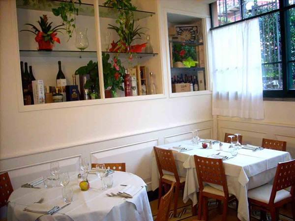 At the table at Il Melograno Restaurant