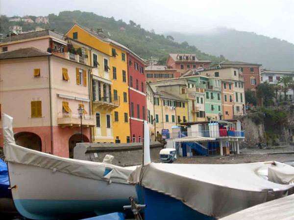 View of the colorful houses