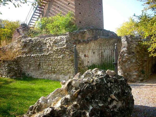 The remains of the ancient fortified walls