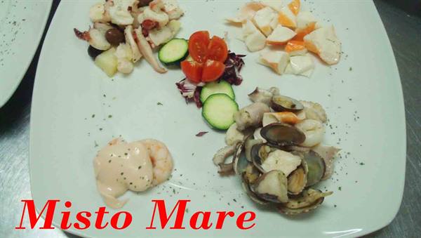 Delicacies of the Il Gambero Rosso Pizzeria Restaurant