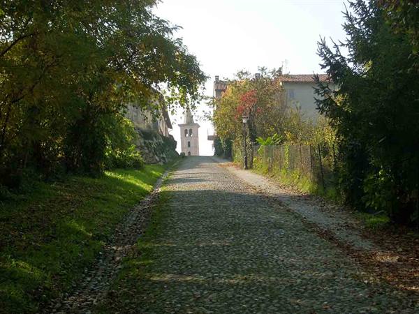 The avenue that leads to the tower