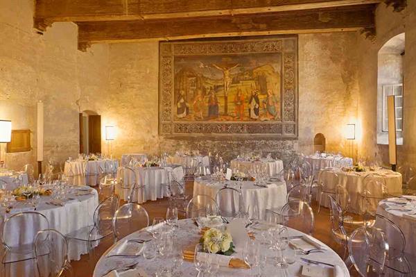 At dinner at the San Giovanni Hotel Resort