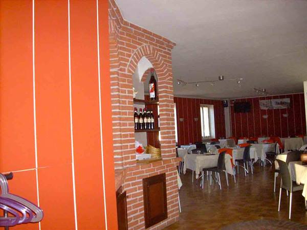 In the dining room of the Tira e Molla Pizzeria Restaurant