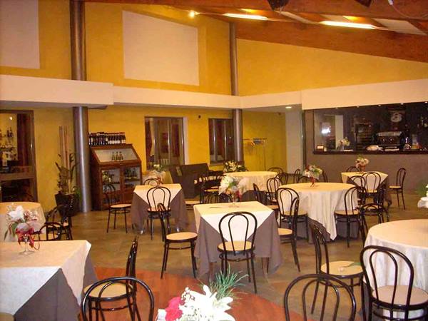 In the dining room of Ristorante San Martino