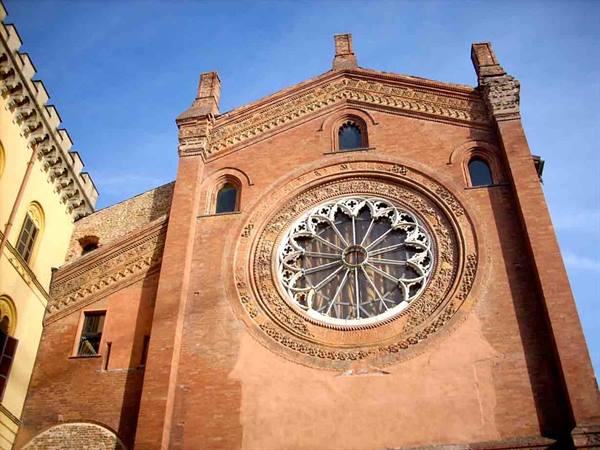 A church in the center