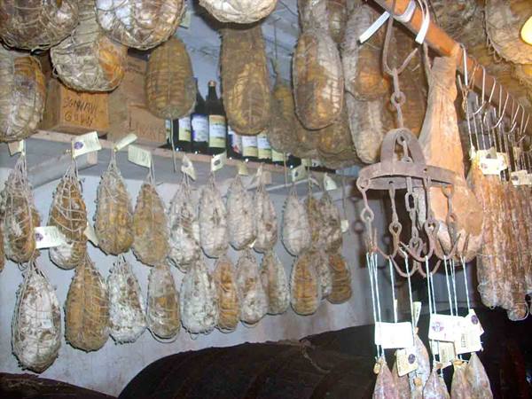 In the cellar of Trattoria La Buca
