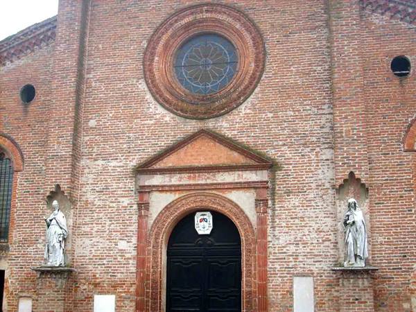The facade of the parish church