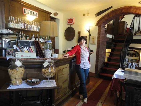 At Trattoria del Borgo: the owner