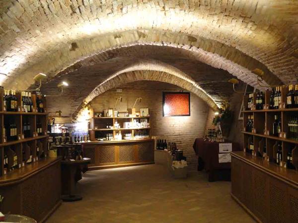 In the cellar of the Enoteca Regionale Emiliana