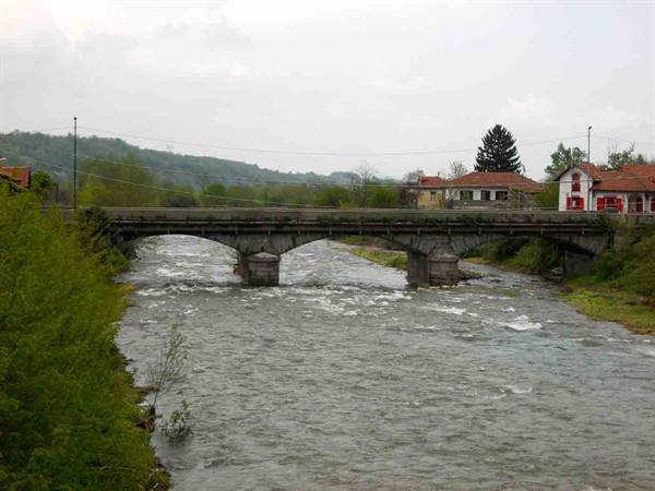 The bridge over the Sangone stream