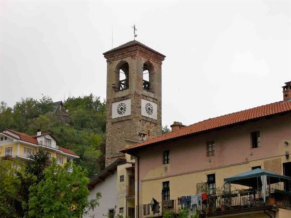 The bell tower of the church