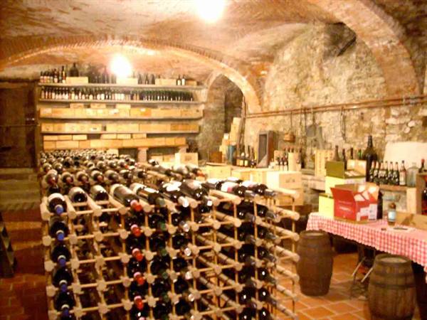 The wine cellar of Ristorante Bel Soggiorno
