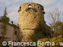 The circular tower of the Castle of Barrea