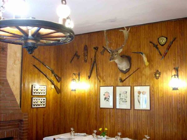 The hunting corner at Ristorante da Marietto