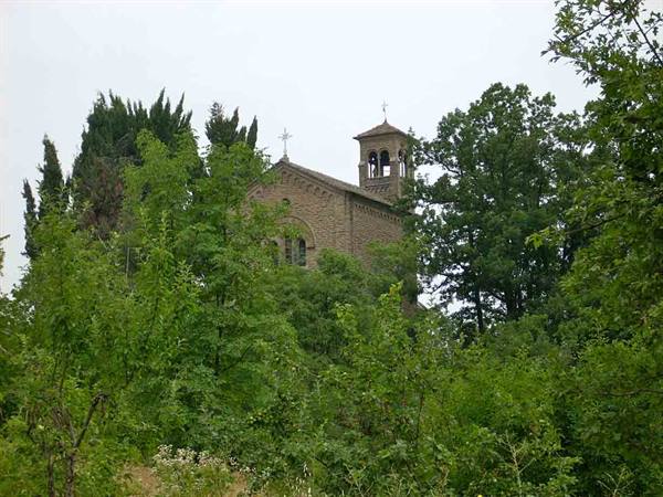 The Church of San Felice, surrounded by greenery