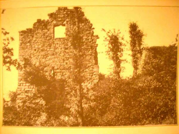 The Castle ruins, on a postcard