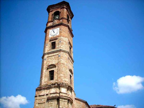 The bell tower of the Parish Church S.Pietro e Paolo e Madonna del Rosario