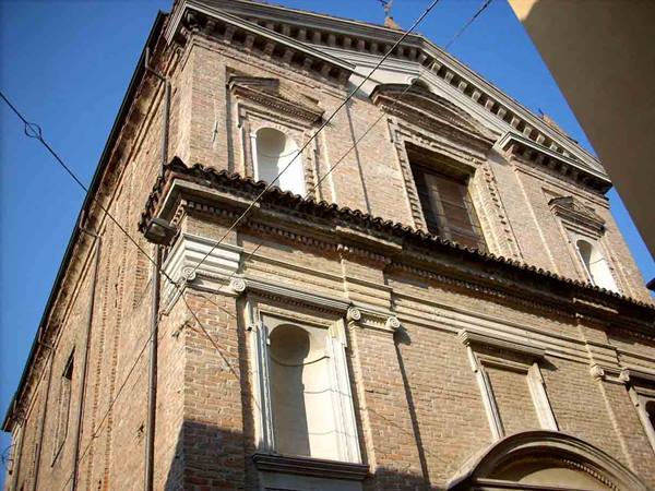 Voghera, a church in the center