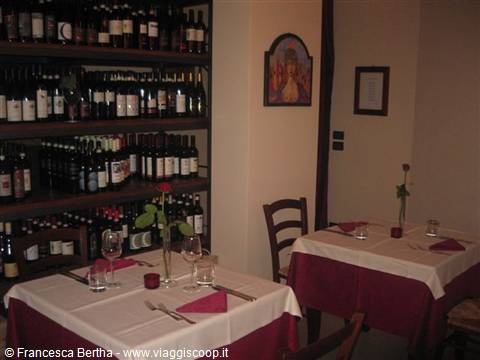 The dining room of the Ristorante Campanarò