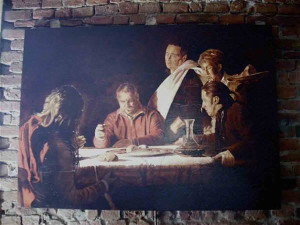 The painting by Claudio Magrassi, at Infernot