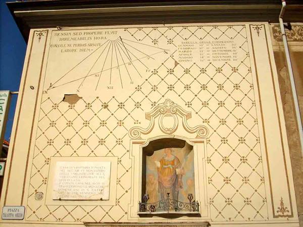 The sundial of Piazza Malaspina Obizzo