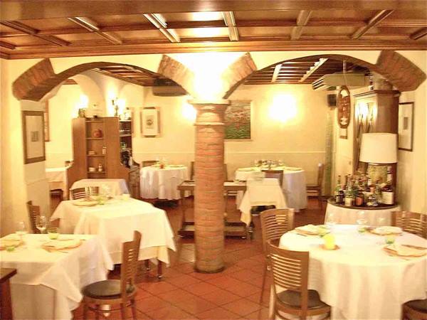 The oldest room of the Trattoria Colonna