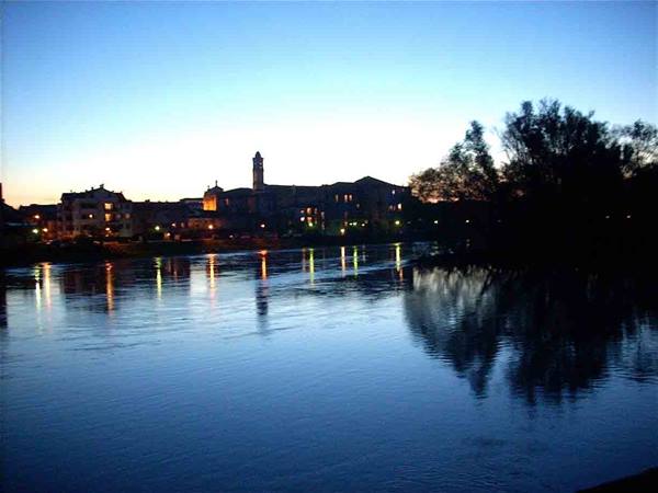 The Adda river seen from the Bridge of Lodi