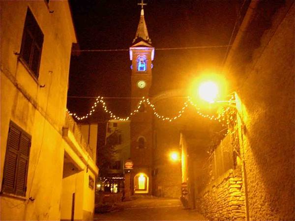Christmas lights in Castel Rocchero