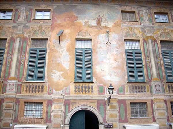 The painted buildings