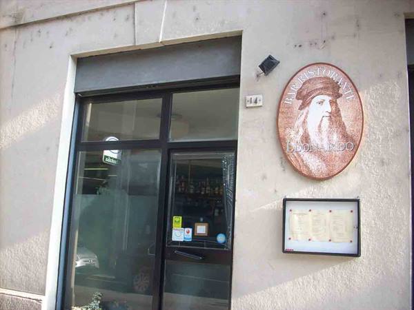 Ristorante Leonardo, the entrance
