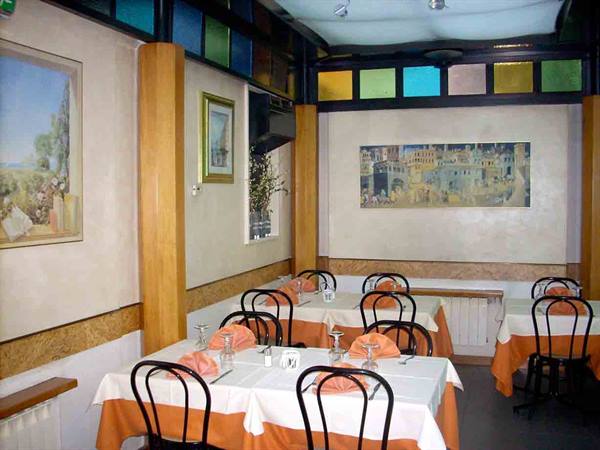 In the dining rooms of Ristorante Al Cantuccio