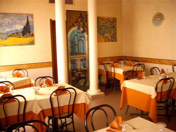 In the dining rooms of Ristorante Al Cantuccio in Legnano