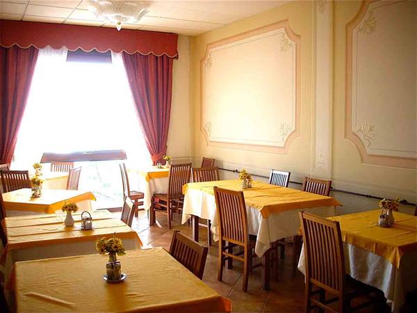 In the dining rooms of the Hotel Ristorante Belvedere
