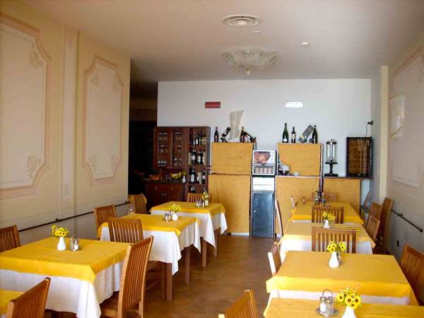 In the dining rooms of the Hotel Ristorante Belvedere