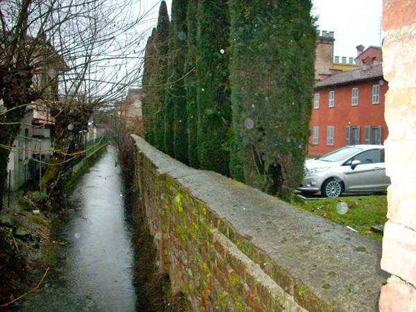 A canal crossing the centre