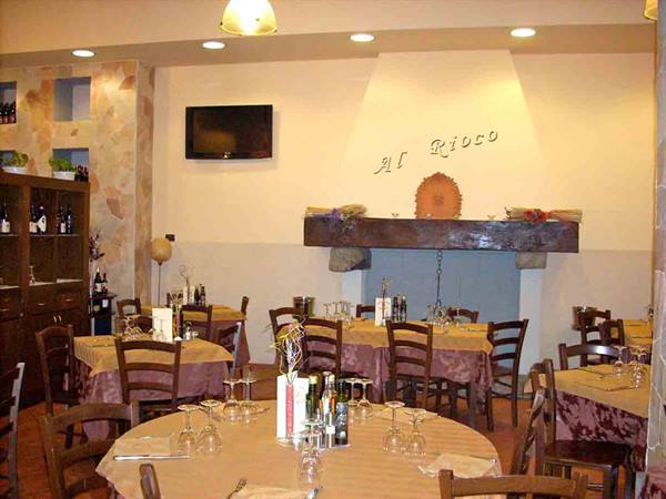 In the dining room of Ristorante Al Rioco