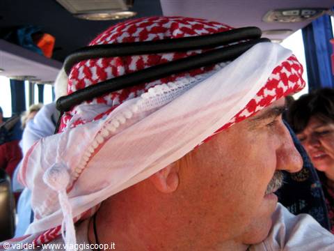 Jordan: Valter an Arabised Italian with the traditional Keffiyeh