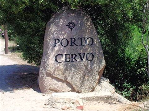 Road sign Porto Cervo