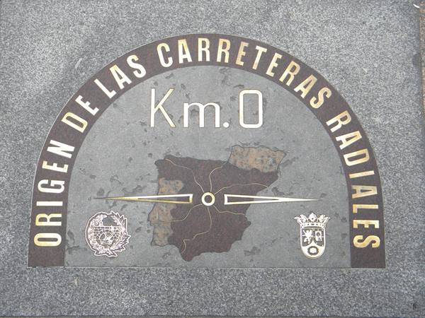 The Km0, reference point for measuring all the roads of Spain
