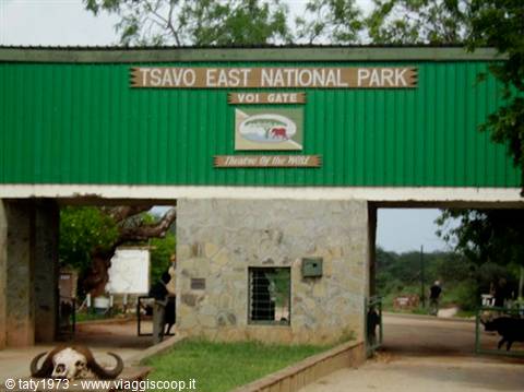 Tsavo East entrance