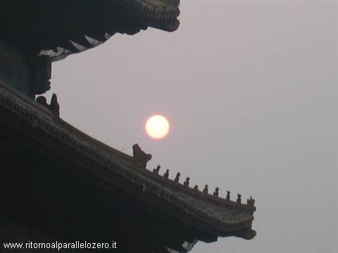 The hazy sun of Beijing