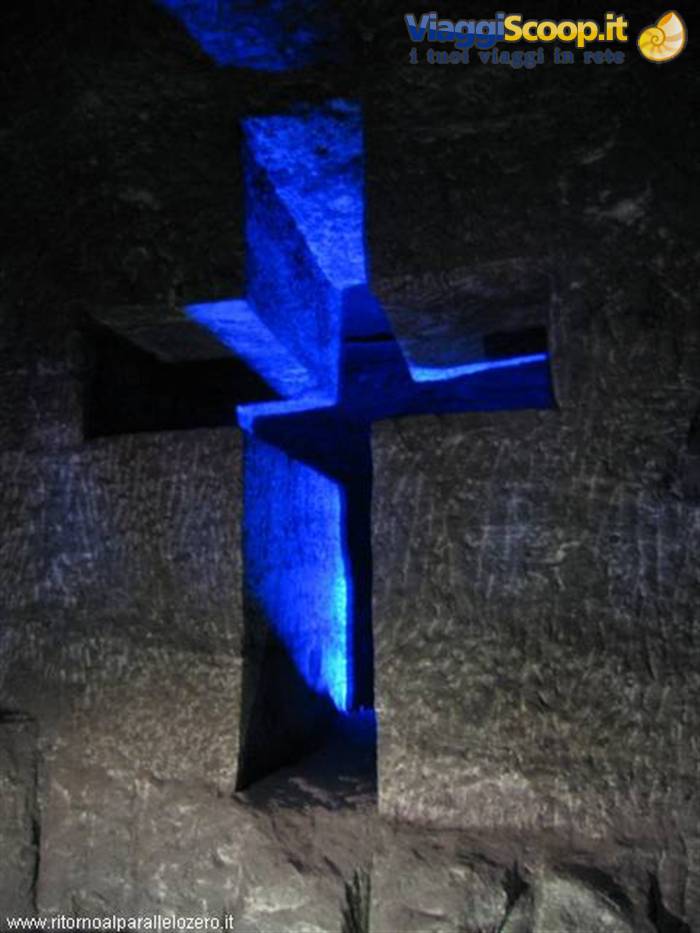 Cross carved from salt