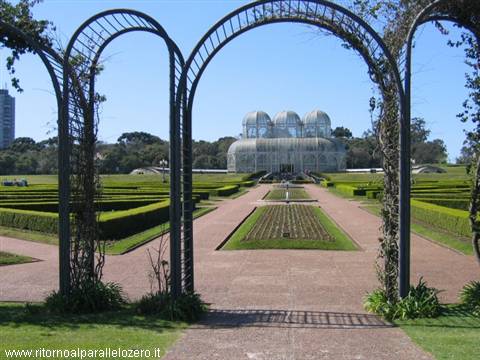 At the entrance to the botanical garden